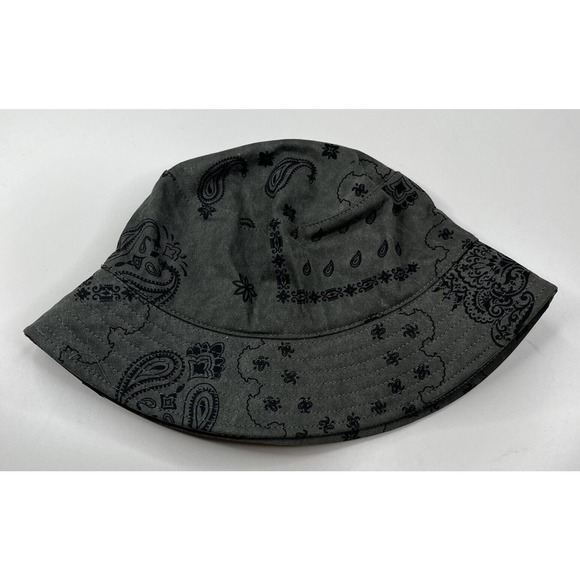 NEW Collusion Paisley Bucket Hat One Size Women’s Green - Picture 7 of 7